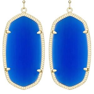 Kendra Scott Colbalt Blue and Gold Danielle
